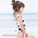 新生活応援 水着 女の子 ワンピース キッズ 子ども 可愛い 水玉 ジュニア 夏 海水浴 練習用 スイムキャップ 水遊び スクール水着 キッズ水着 ガールズ 女...