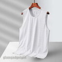 送料無料 タンクトップ メンズ 接触冷感 夏服 ノースリーブ Tシャツ カットソー アンダーウェア 下着 スポーツ トレーニング UVカット 吸汗速乾 抗菌防臭...