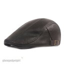 帽子 メンズ ハンチング レディース レザー PU キャップ サイズ調整可 秋冬 ぼうし 防寒 登山 釣り ゴルフ アウトドア 軽量 紳士用 父の日 プレゼント...