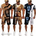 ジャージ メンズ セットアップ 夏 スウェット 上下セット 半袖tシャツハーフパンツ カジュアル オーバーサイズ 運動服 部屋着 アウトドア 夏 送料無料 新生活