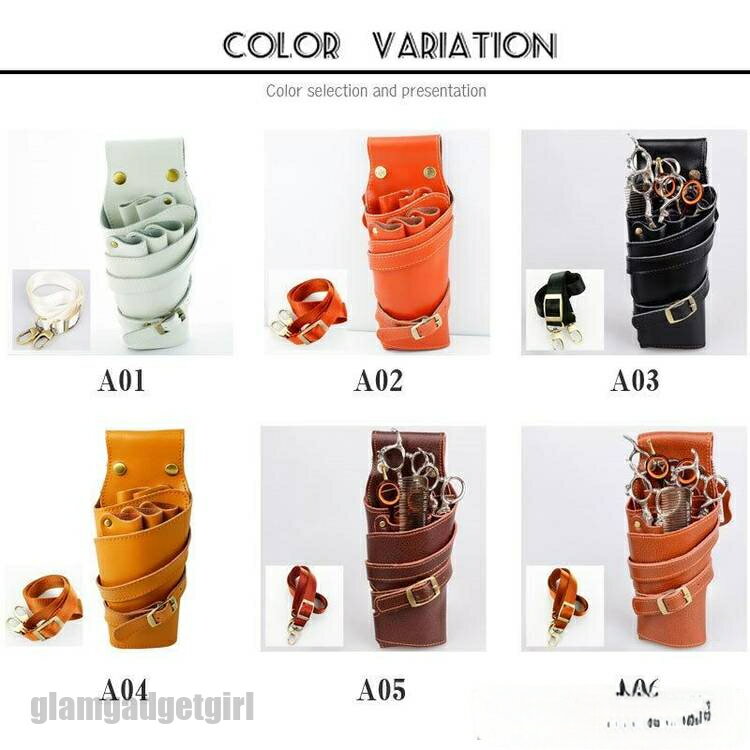 本革シザーケース シザーバッグ 美容師 プロ 牛革 5丁入 理容師 花屋 軽量 多機能 大容量 園芸 ウエスト 仕事用 花束 剪定 盆栽 プレゼント ギフト プ...