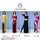 社交ダンス衣装 べリーダンス衣装 ベリーダンスセット衣装 舞台衣装 レッスン着 練習着 コスチューム 2点セット トップス スカート インナーパンツ付き 発表会...