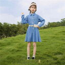 ワンピース 長袖 女の子 デニムワンピース キッズ 子供 ショート丈ワンピース ミディ丈 シフォン 春秋着 リゾート こどもの日 膝丈上 通学 旅行 ワンピース 可愛い 発表会 入園式 卒業式 演奏会 110 新生活