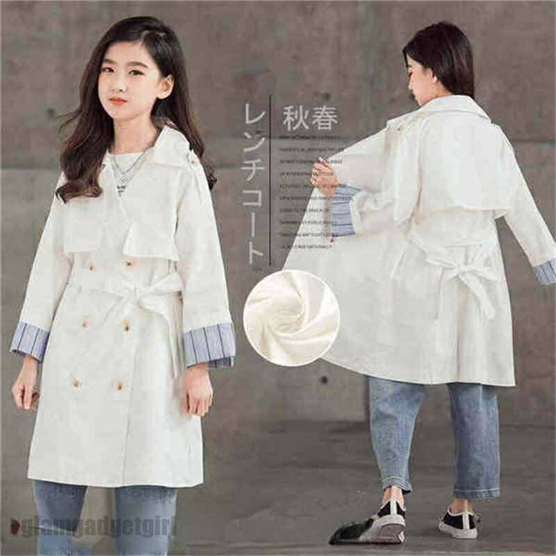 子供服 トレンチコート 子供コート 女の子 春秋 無地スプリングコート キッズコート キッズトレンチコートボリュームトレンチコート フリル 長袖 子ども服 男の子 カジュアル 春服 秋服 無地 シンプル こどもの日 新生活