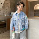 デニムジャケット キッズジャケット ジージャン Gジャン 韓国子ども服 子供服 男の子 大きポケット ウィンドブレーカー トップス ジュニア 春 秋 冬 韓国子供服 おしゃれなGジャン上着 長袖 羽織り 春 秋 新生活
