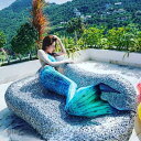 男女兼用 水族館演出用 水着 レディース 人魚姫 コスチューム マーメイド セパレートビーチ コスプレ 人魚姫 サイズ指定可 セクシー ハロウィン 仮装 水着 記念撮影 写真撮影用 プレゼント ギフト 新生活