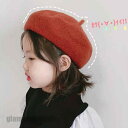 ベレー帽 キッズ 子供用 春 秋 冬 シンプル ウール50% キャップ 帽子 ヘアアクセサリー 子供 可愛い 無地 レトロ 小顔効果 ベレー 旅行 旅 出かけ ...