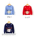 クリスマスセーター 子供服 キッズ サンタ セーター 長袖 クリスマス 上着 トップス 可愛い 女の子 男の子 キッズ用 子ども服 秋冬 防寒 保温 プリンセス イベント お出かけ あったか ブルー レッド ネービー 新生活