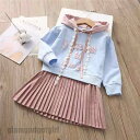 ガールズワンピース 長袖 女の子 子供服 ストライプ柄 カジュアル 普段着 可愛い 人気 スプライス 秋冬 100 110 120 130 140 プレゼント 新生活