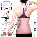 送料無料 トレーニングチューブ 高強度 8字タイプ エクササイズチュー...(4)