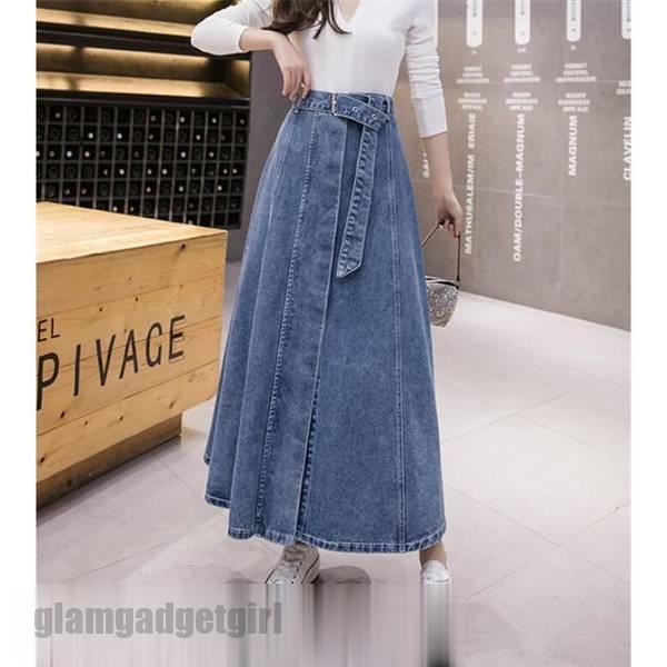 新生活応援 デニムスカート レディース ロングスカート 春 デニム スカート ハイウエスト プレゼント ギフト