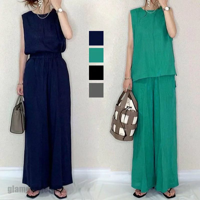 新生活応援 セットアップ レディース リラックス 半袖 春夏 20代 30代 40代 ブラウス トップス パンツ 上下セット きれいめ おしゃれ年 新作 母の日 プレゼント