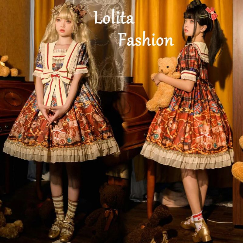 新生活応援 半袖ワンピース ロリータワンピース セーラーカラー 甘ロリータ 甘ロリ ロリータ風ワンピ