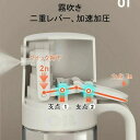 新生活 オイルスプレー 耐熱ガラス 油 液だれしない 調理用 噴霧器 ボトル スプレー 料理用 霧化ボトル 醤油スプレー オイル差し グレープシードオイル ミスト オイルポット キッチン用品 霧吹き スプレー オリーブオイル 調味料入れ