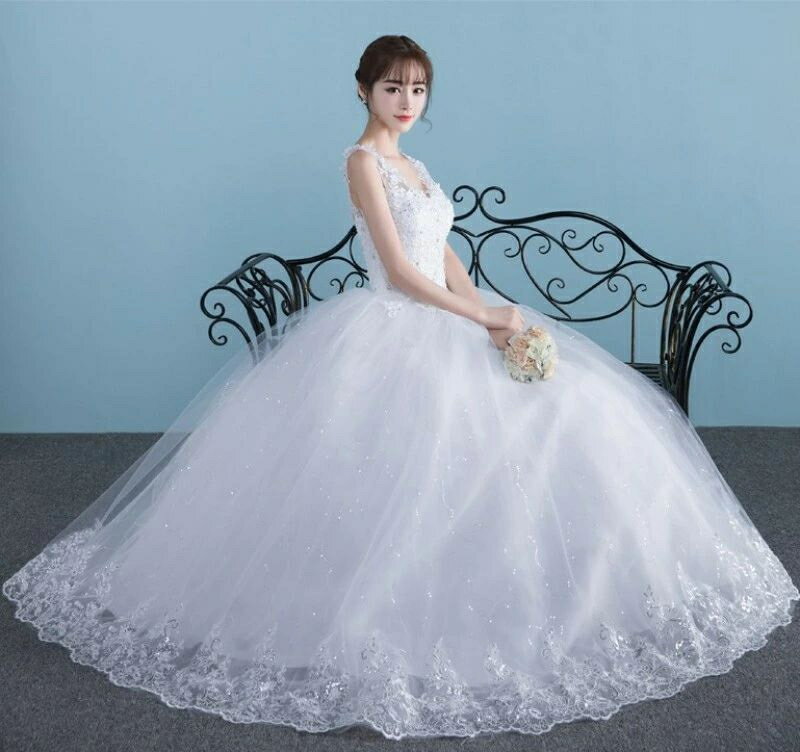 花嫁 ウェディングドレス 二次会ドレス ロング丈 格安 ウエディングドレス 大きいサイズ イブニングドレス 披露宴 結婚式 イベント 演奏会 発表会 フォーマル...