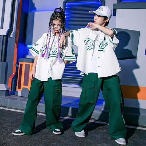 人気 ベースボールシャツ キッズダンス衣装 セットアップ 男の子 女の子 スタジャン ロングパンツ カーゴパンツ 野球風 演出服 ステージ衣装 柄シャツ 応援団 練習着 原宿系 発表会 グリーン ブルー ブラウン ワイン 人気 ベースボールシャツ キッズダンス衣装 セットアップ 男の子 女の子 スタジャン ロングパンツ カーゴパンツ 野球風 演出服 ステージ衣装 柄シャツ 応援団 練習着 原宿系 発表会 グリーン ブルー ブラウン ワイン