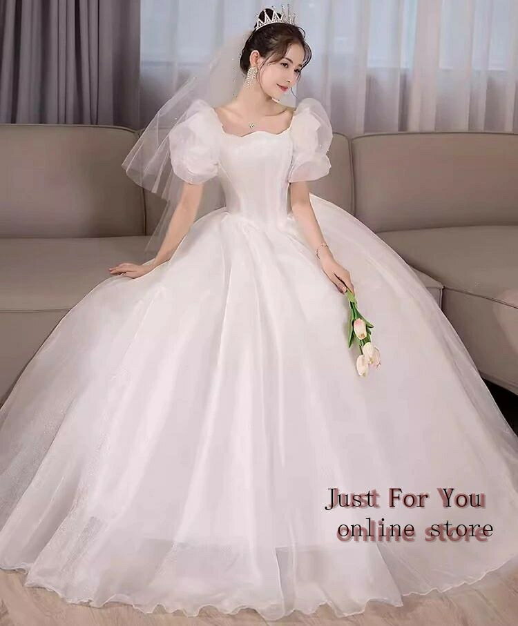 「送料無料」二次会ドレス ウェディングドレス ロング丈 格安 ウエディングドレス 大きいサイズ 白 ドレス 花嫁 二次会 結婚式 白ワンピース フォーマルドレス...