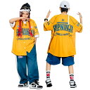 キッズダンス衣装 ベースボールシャツ 黄色 パンツ 青 子供服 ヒップホップ キッズ ダンス衣装 ゆるシャツ 半袖 tシャツ 白 ショートパンツ ズボン 子供 ダンス衣装 かっこいい キッズダンス 練習着 ストリート系