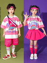 キッズダンス 衣装 ヒップホップ ダンス衣装 女の子 スカート ボーダー柄 tシャツ パンツ 子供服 ファッション キッズダンス衣装 セットアップ 男の子 体操服 応援団 チアガール ステージ衣装 子供服 k-pop 110-170