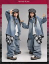 キッズ ダンス 衣装 セットアップ デニム 上下セット 紺色 ヒップホップ 衣装 キッズ 子供服 男の子 女の子 tシャツ 長袖 パンツ ロング丈 デニム 青 お洒落 練習着 団体服 k-pop ストリートダンス おしゃれ HIPHOP