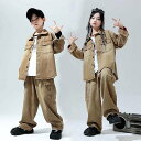 キッズダンス衣装 デニム服 セットアップ ジャケット 長袖 パンツ ロング丈 ダンス 練習着 キッズ セットアップ 子供服 ダンス 衣装 ヒップホップ 男の子 女の子 ダンス衣装 デニムジャケット ジーンズ おしゃれ