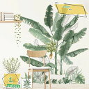 ウォールステッカー 植物 30*100cm 2枚セット 特大 シール 北欧 緑 木 葉 グリーン おしゃれ アート 剥がせる 飾り 南国 花 DIY インテリア リビングルーム ポスター ステッカー ウォール 装飾 観葉植物 北欧 ウォールペーパー 寝室 壁飾り