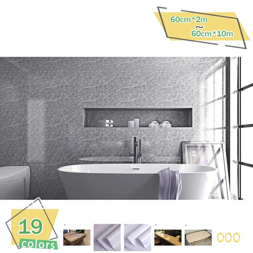 リメイクシート 壁紙シール 白 のりつき はがせる 防水 防汚 防カビ 耐熱 大理石調 光沢感 カッティン..