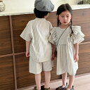 姉弟 ベビー お揃い 女の子 ワンピース 男の子 セットアップ 夏 スーツ 姉弟 兄妹 赤ちゃん 縞柄 こども 子供 ベビー セットアップ ズボン シャツ リンクコーデ 双子 兄弟 姉妹 涼しい ベビー服 子ども お揃い 撮影