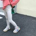 レギンス 長ズボン 無地 スパッツ 10分丈 春 薄手 キッズ ジュニア ストレッチパンツ 伸縮性 ウエストゴム シンプル スパッツ ロングパンツ ボーダー ボトムス ガールズ 子供服 かわいい 女の子