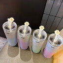 タンブラー 保温 保冷 コーヒーカップ ステンレス製 500ml 大容量 水筒 直飲み 二重構造 おしゃれ コーヒー ボトル 車載 マグボトル 蓋付き ストロー付き 真空断熱 漏れない マグカップ アイスコーヒー 持ち運び コーヒータンブラー オフィス 通勤 通学 誕生日 プレゼント