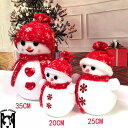 【雪だるま親子三点セット】クリスマス 雪だるま飾り クリスマス飾り マフラー 帽子 親子 装飾 飾り 可愛い クリスマス風 雪 ハート イベント 大きい クリス...