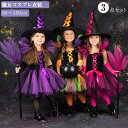 ハロウィン 衣装 女の子 魔女 翼 3点セット コスプレ コスチューム コスチューム衣装 衣装 セット ダンス衣装 フォーマルドレス カラフル チュールワンピー...