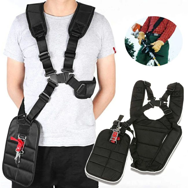 草刈り機 刈払機 芝刈り機用 肩掛けベルト 両肩用 ハーネス バンド 肩掛けバンド ショルダー 背負草刈..