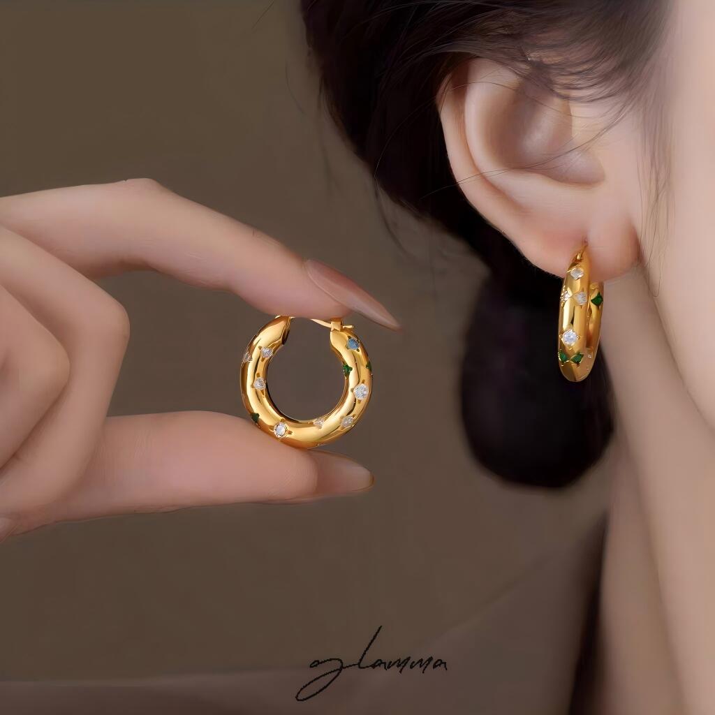 ピアス フープピアス 金属アレルギー対応 つけっぱなし K18コーティング シンプル 大人 上品 キレイめ 小さめ 軽量 人気 可愛い トレンド 高級感 高見え セレモニー / オケージョン ギフト プレゼント ゴールド 送料無料 GLAMMA