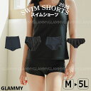 【日本製 Jタイプ入荷】水着 パンツのみ 単品 レディース 大きいサイズ M L LL 3L 4L 5L ショーツ ハイウエスト ボックス スパッツ ビキニショーツ ビキニパンツ ショーツのみ ボトム 水着下だけ ブラ別売 水陸両用 女性 黒 ブラック 送料無料 メール便 /i-u-0066