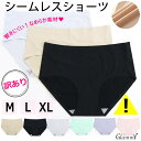 訳あり【 初期汚れ・シワあり 】シームレスショーツ アンダーショーツ 単品 大きいサイズ 水着別売 ノーマル レディース インナーショーツ 体型カバー フィット...