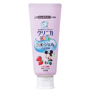 4個セット LION｜ライオン クリニカ Clinica Kids 歯磨き粉 ジェルハミガキ いちご香味 60g