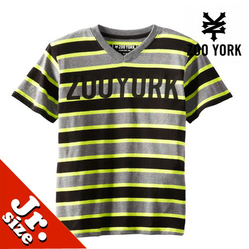 160cm相当【在庫処分】【ZOOYORK】ズーヨークボーダーTシャツ[140cm/150cm/160cm/170cm] 半袖　タンクトップ　ブラック