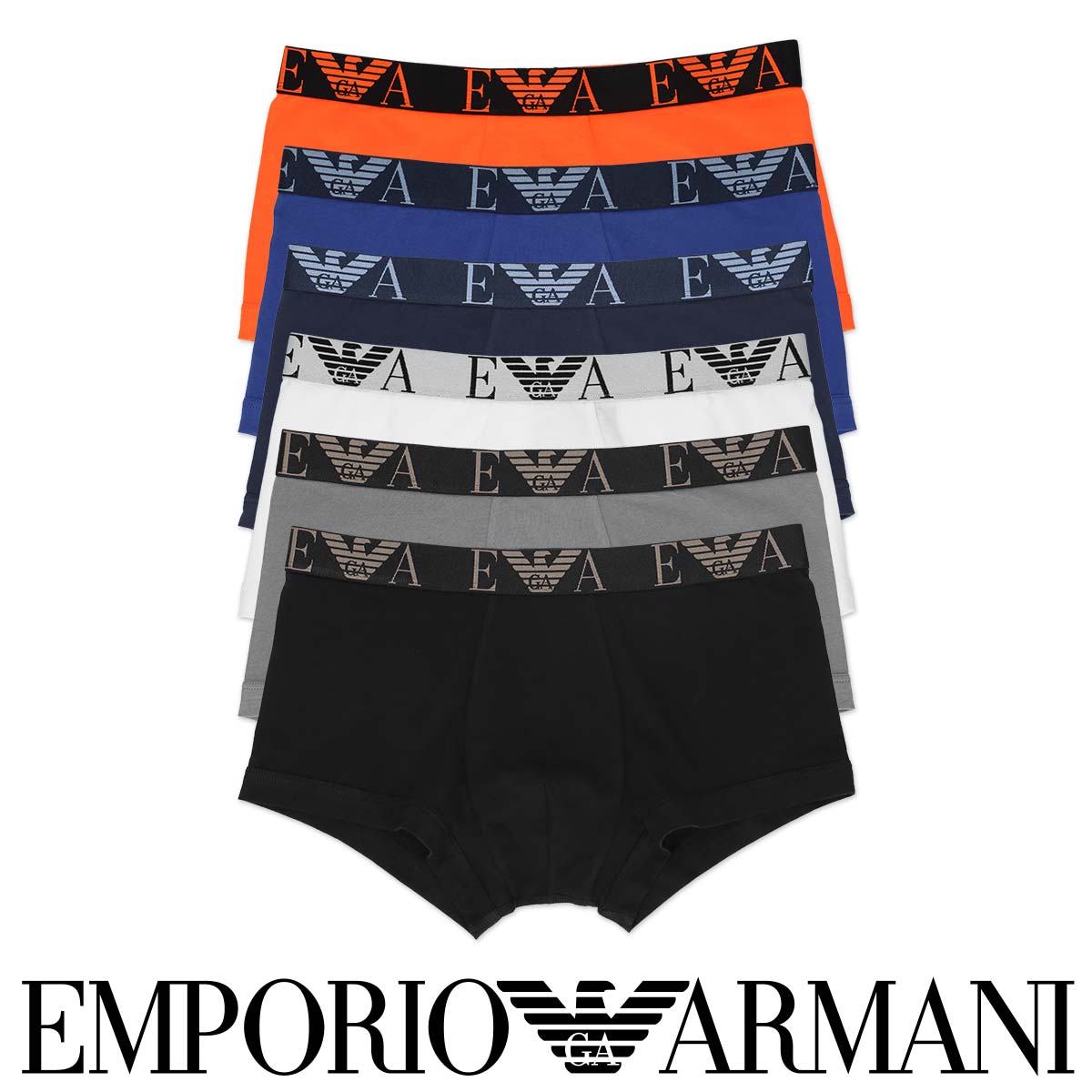 エンポリオ・アルマーニ EMPORIO ARMANI エンポリオ アルマーニ BOLD MONOGRAM ボールド モノグラム ボクサーパンツ ブランド ストレッチコットン 前閉じ EUサイズ 男性 メンズ プレゼント 無料ラッピング 贈答 アンダーウェア ギフト 54007159 公式ショップ 正規ライセンス商品