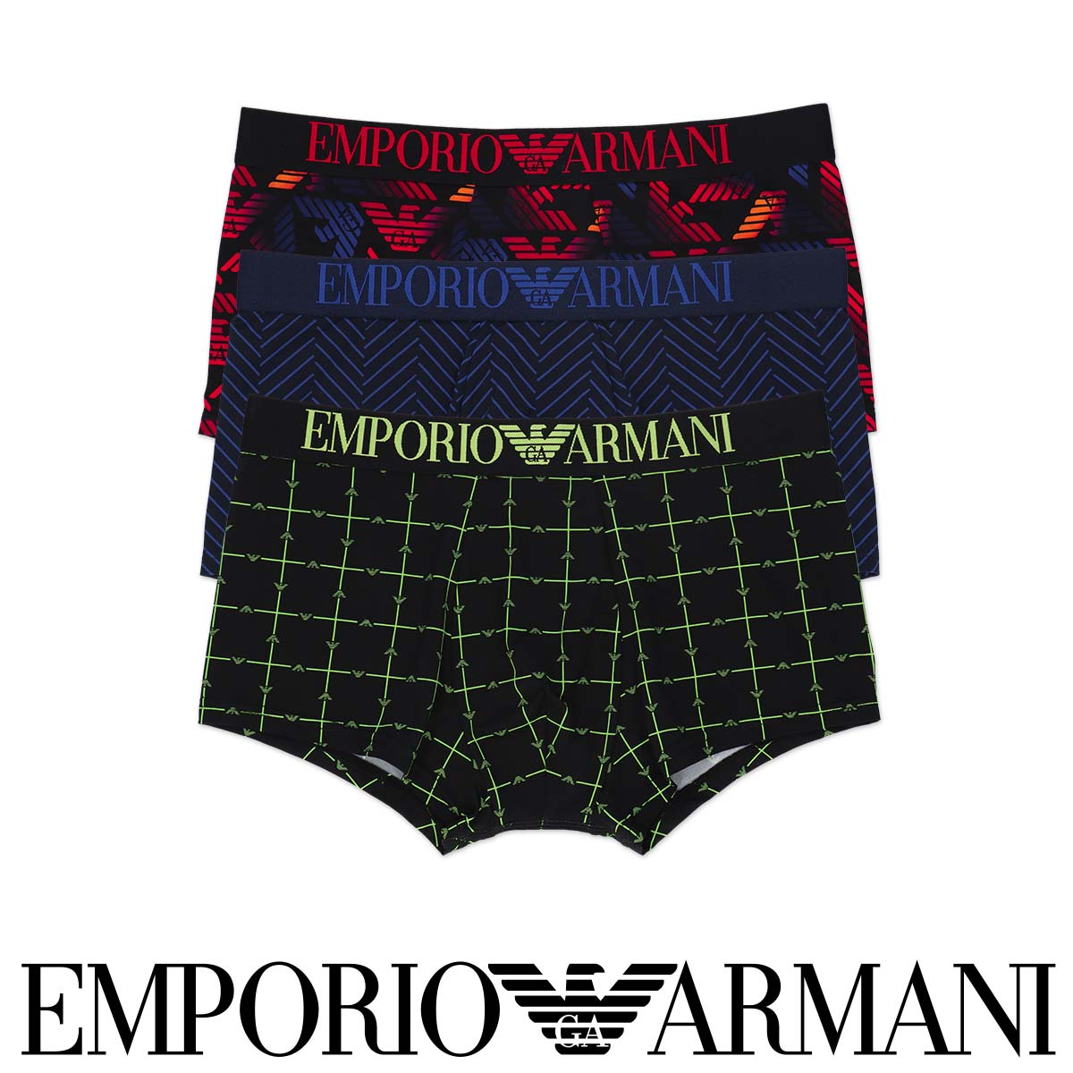 セール！31％OFF EMPORIO ARMANI エンポリオ アルマーニ TRUNK MICROFIBER ロゴバンド ボクサーパンツ 前閉じ パンツ EUサイズ 男性 メンズ アンダーウェア 下着 プレゼント 無料ラッピング 贈答 ギフト 54075350 公式ショップ 正規ライセンス商品