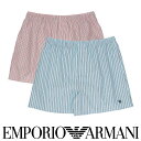 セール!50%OFF EMPORIO ARMANI エンポリオ アルマーニ ウーブン トランクス 先染めストライプ 前ボタン パンツ 綿100% 日本製 男性 ...