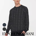 セール！50％OFF EMPORIO ARMANI エンポリオ アルマーニ ALL OVER LOGO TERRY SWEATER CREW オール オーバー ロゴ テリー 長袖 トップ スウェットシャツ ラウンジウェア EUサイズ ギフト プレゼント 無料ラッピング 54056662 公式ショップ 正規ライセンス商品