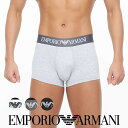 EMPORIO ARMANI エンポリオ アルマーニ ICONIC LOGOBAND STRETCH COTTON TRUNK アイコニック ロゴバンド ボクサ...