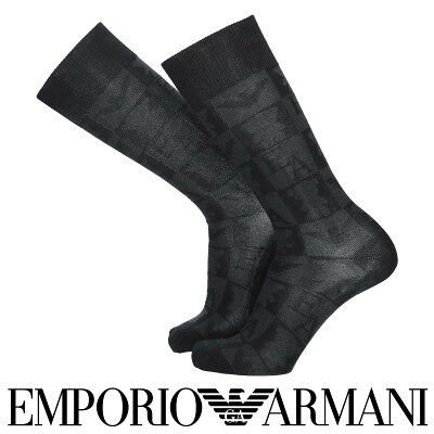 EMPORIO ARMANI エンポリオ アルマーニ 日本製 綿混 ベア&EAリンクス クルー丈 メンズ カジュアル ソックス 靴下 男性 メンズ プレゼント 無料ラッピング 贈答 ギフト 02342387 公式ショップ 正規ライセンス商品