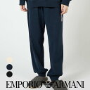 セール!50%OFF EMPORIO ARMANI エンポリオ アルマーニ BRUSHED TERRY コットン100% スウェット パンツ ボトムス ラウンジ...
