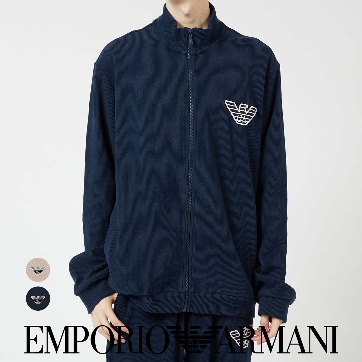 セール！30％OFF EMPORIO ARMANI エンポリオ アルマーニ CORDUROY FLEECE BLOUSON コーデュロイ フリース フルジップ ジャケット メンズ 男性 EUサイズ プレゼント 無料ラッピング ギフト 54085862 公式ショップ 正規ライセンス商品