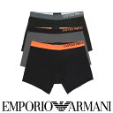 エンポリオ・アルマーニ セール！40％OFF 【3枚セット】EMPORIO ARMANI エンポリオ アルマーニ ソフトタッチ エコファイバー 前閉じ EUサイズ ボクサーパンツ ボクサー ローライズ 下着 男性 メンズ 紳士 男性下着 メンズ下着 プレゼント ギフト 公式ショップ 正規ライセンス商品 54037283