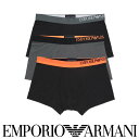 セール！30％OFF 【3枚セット】EMPORIO ARMANI エンポリオ アルマーニ ソフトタッチ エコファイバー 前閉じ EUサイズボクサーパンツ ボクサー ローライズ 下着 男性 メンズ 紳士 男性下着 メンズ下着 プレゼント ギフト 公式ショップ 正規ライセンス商品 54037287