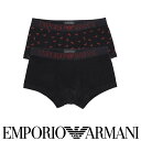 セール！30％OFF 【2枚セット】EMPORIO ARMANI エンポリオ アルマーニ スパークルロゴバンド 前閉じ EUサイズ ボクサーパンツ ボクサー ローライズ 下着 男性 メンズ 紳士 男性下着 メンズ下着 アンダーウェア プレゼント ギフト 公式ショップ 正規ライセンス商品 54075940