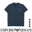 セール!50%OFF EMPORIO ARMANI エンポリオ アルマーニ ALL OVER LOGO TERRY 半袖 Tシャツ メンズ 男性 メンズ EUサ...